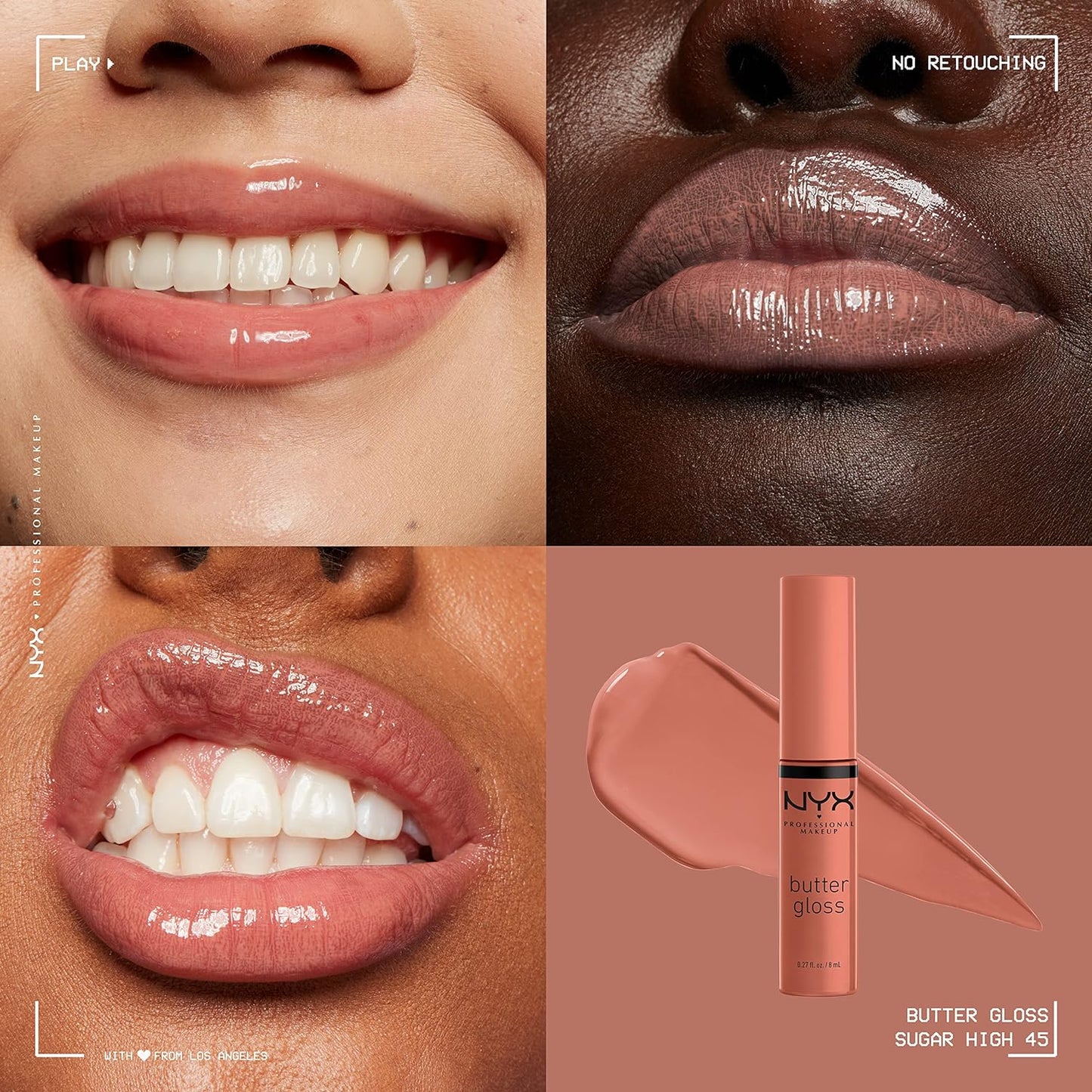 Butter Gloss Non-Sticky Lip Gloss Fortune Cookie & Sugar High Shades
