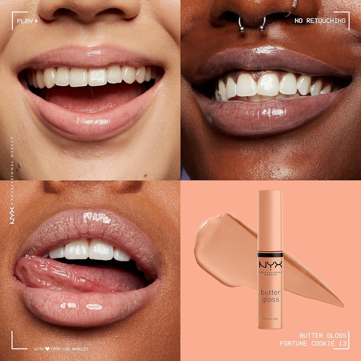 Butter Gloss Non-Sticky Lip Gloss Fortune Cookie & Sugar High Shades